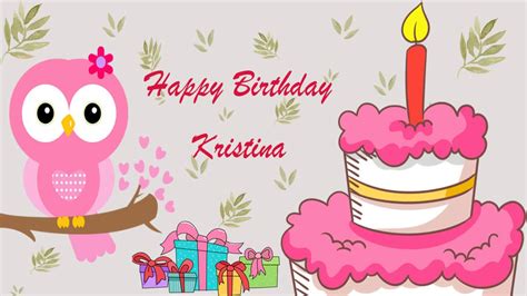 Happy Birthday Kristina Image Wishes General Video Animation Youtube