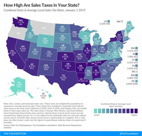 State And Local Sales Tax Rates 2019 Tax Foundation California