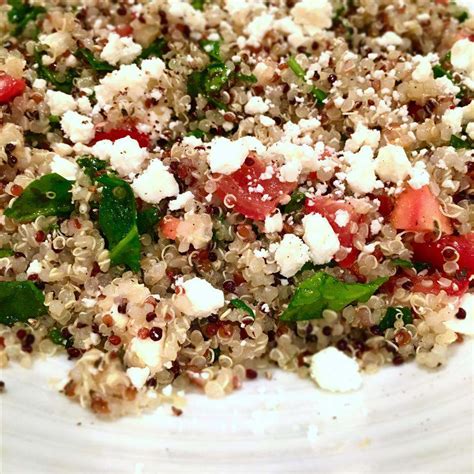 Spinach Tomato And Feta Quinoa Salad Recipe