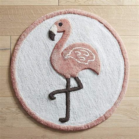 Flamingo Round Bath Rug Affiliate Rug Bathroom Shabby Chic