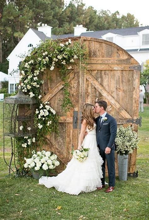 Rustic Vintage Door Wedding Backdrop Ideas Emmalovesweddings