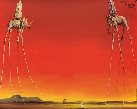 Salvador Dalí The Elephants 1948 Oil On Canvas The Proportions Of