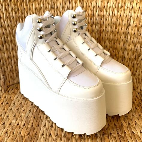 Yru Shoes New Yru White Qozmo Platform Sneakers Poshmark