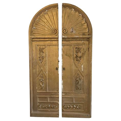 Pair Of 19th C Carved Middle Eastern Doors For Sale At 1stdibs