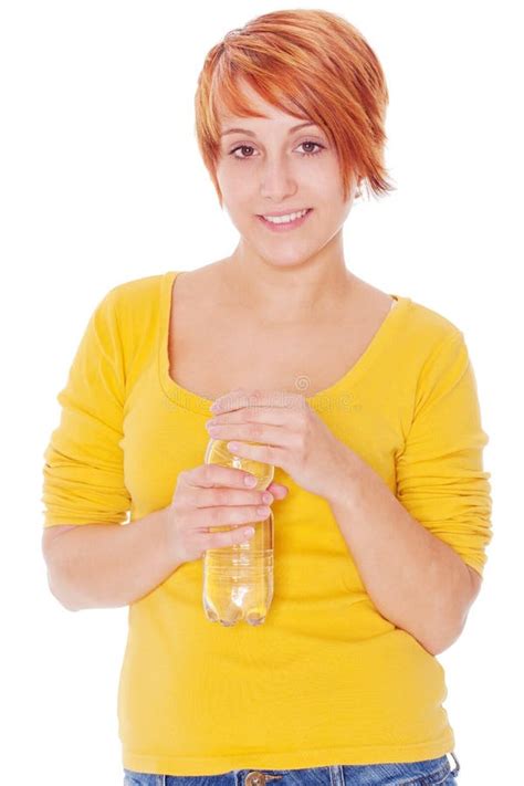 Woman Drinking Water After Sport Stock Image Image Of Portrait Fresh