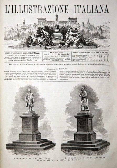 Monumento Ad Annibal Caro Monumento A Giacomo Leopardi Inaugurati