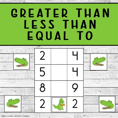 Printable Greater Than Less Than Equals To Printables Simple Living