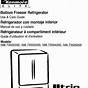 User Manual Kenmore Refrigerator