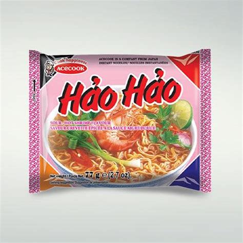 Ace Cook Hao Hao Mi Tom Chua Cay Instant Noodle Sour Hot Shrimp Flavou