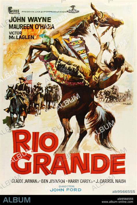 Poster De Rio Grande 1950 Dirigida Por John Ford Copyright Republic