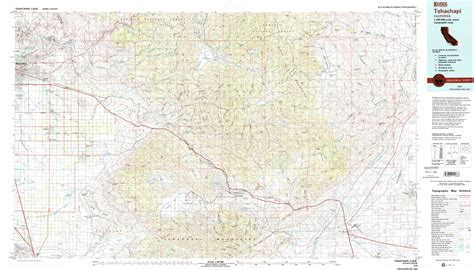 Bakersfield Topographic Map Ca Usgs Topo 1250000 Scale