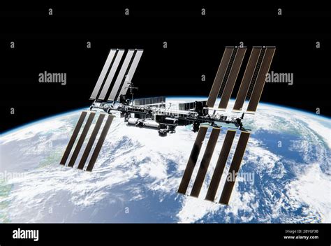 International Space Station Iss In Space Spacex And Nasa Research