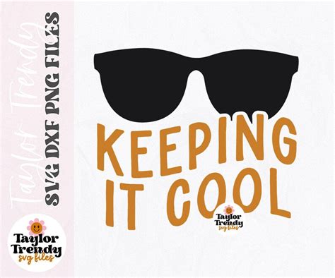 Instant Svgdxfpng Keeping It Cool Retro Svg Retro Summer Etsy