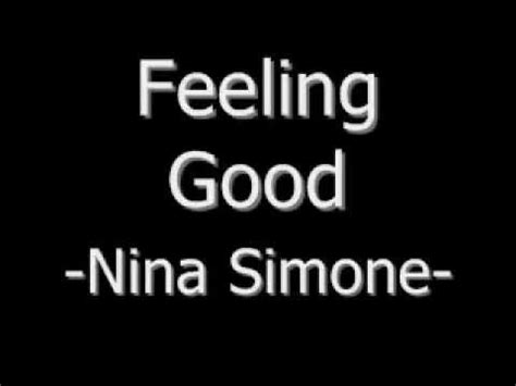Feeling Good Nina Simone Lyrics YouTube