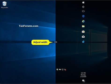 Change Height Or Width Size Of Taskbar In Windows 10 Tutorials