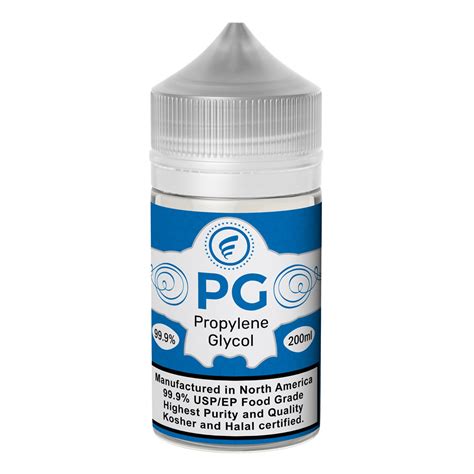 It absorbs moisture and acts as a solvent and wetting ingredient. Natural Food Grade Propylene Glycol PG Vape Juice eliquid ...