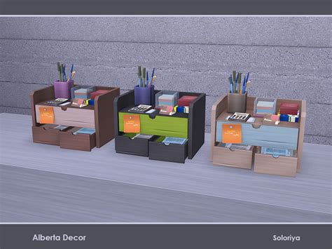 The Sims Resource Alberta Decor Desk Organizer V1