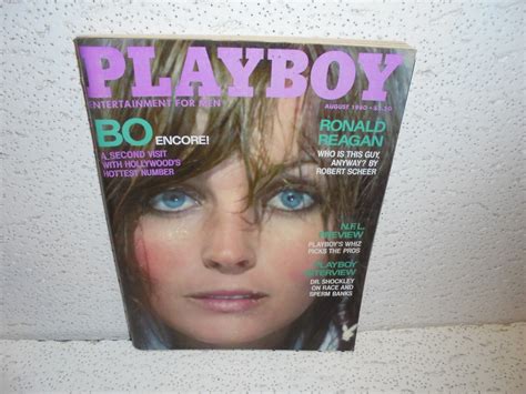 Mavin Vintage Playboy Magazine August Ronald Reagan Bo Derek Cover Hot Cover