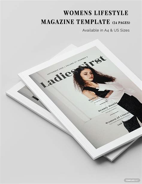 Womens Lifestyle Magazine Template In Indesign Word Publisher Pages