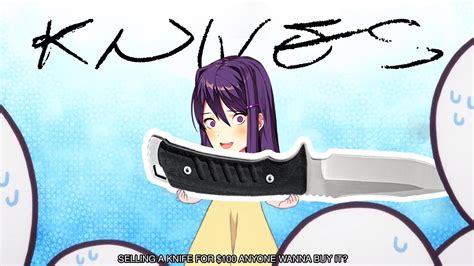 Yuri Trying To Sell A Knife Ddlc