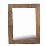 Images of Wood Frame Mirror Large