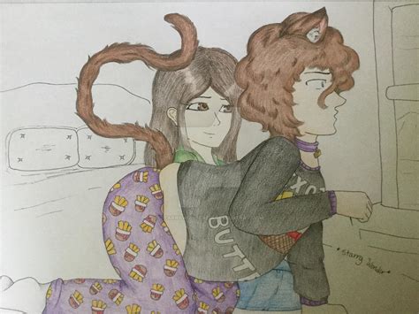 Good Morning Kittymichael Afton And Charlie By Starrywonder355 On