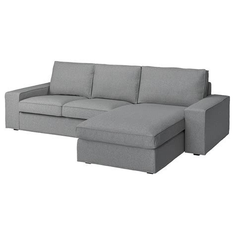 Kivik Sofa With Chaise Tibbleby Beigegray Ikea