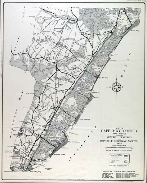Maps Cape May County Nj 1948