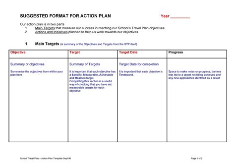 Top Free Action Plan Templates Word Excel Templates