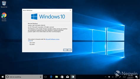 Windows 10 Build 15042 Removes Watermark And Expiration Date Showing