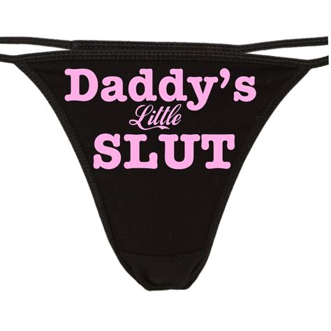 daddy s little slut flirty cgl thong for kitten show your etsy uk