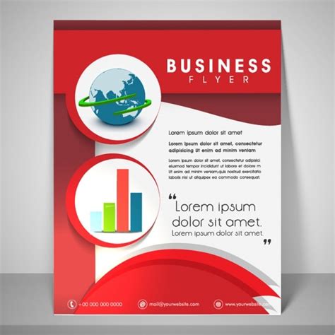 Premium Vector Red Business Brochure Template