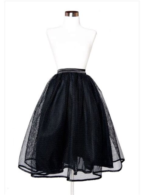 Black Fishnets Skater Skirt Tulle Skirt Black Skirts Style