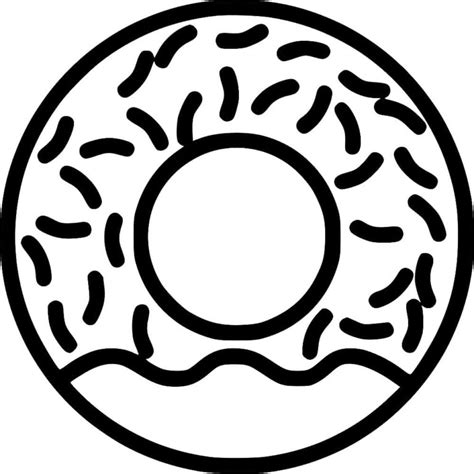Coloriage Beignet Donut Imprimer Gratuitement Au Format A4