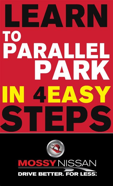 Following these steps will ensure you successfully and safely parallel park, even if it's a task you're uncomfortable doing. Click the image to learn how to parallel park in 4 easy steps! | Driving Tip | Pinterest | Park ...