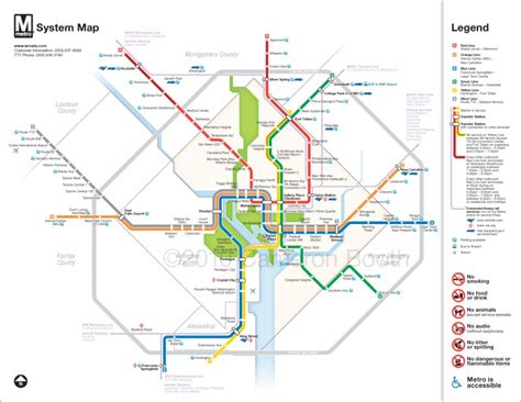 Washington Dc Subway Map Printable Printable Maps