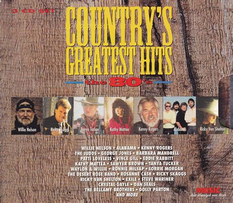 Various Artist Countrys Greatest Hits The 80s Music