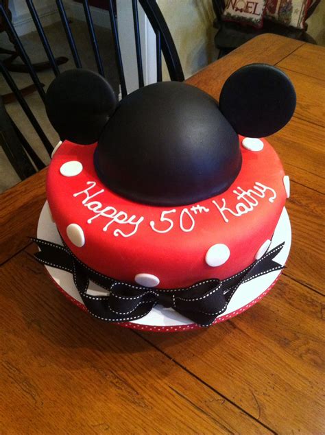 Mickey Mouse 50th Birthday Cake Done For My Friend And Neighbor Kathy