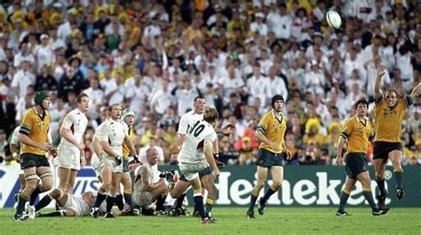 Jonny Wilkinson Kicks The Winning Drop Goal In The 2003