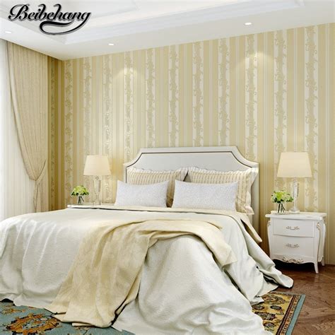 Beibehang Simple Modern Vertical Stripes Bedroom Wallpaper European