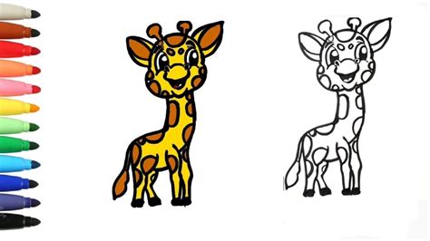 La girafe est un drôle animal,avec son long cou, elle peut voir au si vous posez la question: Comment dessiner un girafe facile pour les enfants/dessins faciles - YouTube