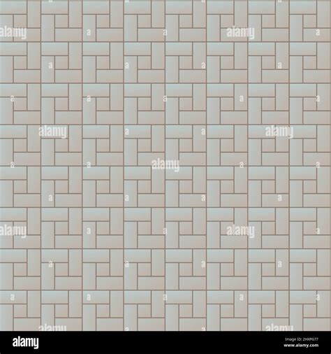 Stone Pavement From Concrete Tiles Seamless Pattern Road And Area
