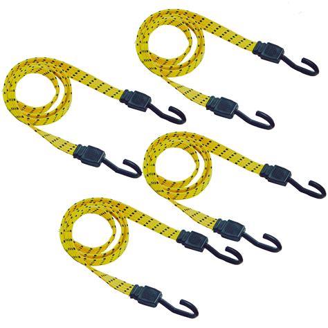 48 Inch Bungee Cord With Ultra Hook 4pk X 48 Premium Grade Long