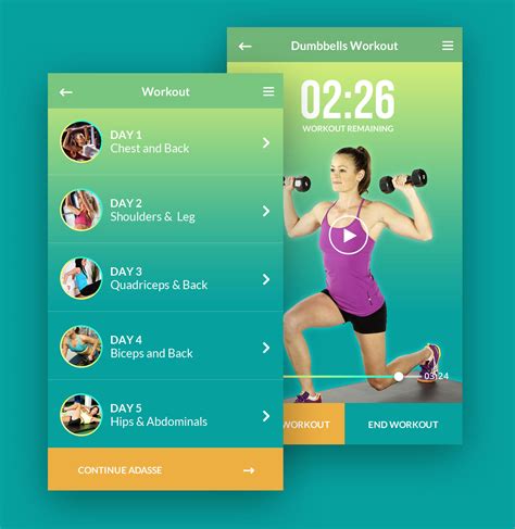 Adasse Gym Workout Mobile App Design Behance