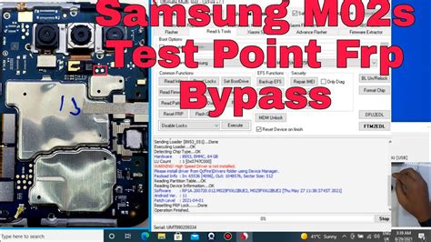 Samsung Galaxy M02 Test Point Remove Pattern Lock And Bypass Frp