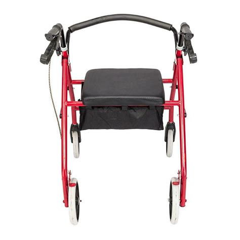 Foldable Senior Rolling Walker With Seat And Wheels Zincera