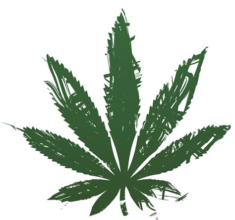 Cannabis Joint Silhouette Pot Leaf Transparent Background Png Clipart