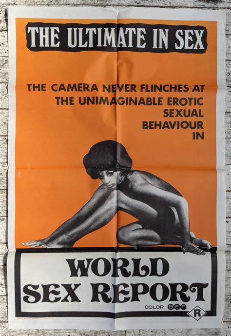 Lot World Sex Report One Sheet Movie Poster 1971