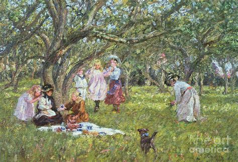 The Picnic Painting By James Charles Fine Art America