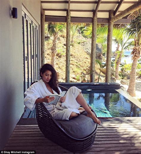 Shay Mitchell Nearly Spills Out Of Plunging Swimsuit In Instagram Snap